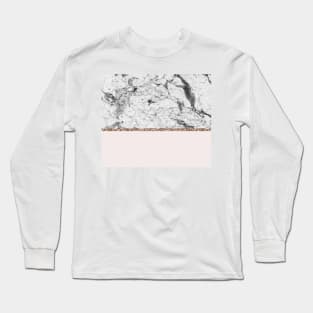 St Tropez blush pearl marble Long Sleeve T-Shirt